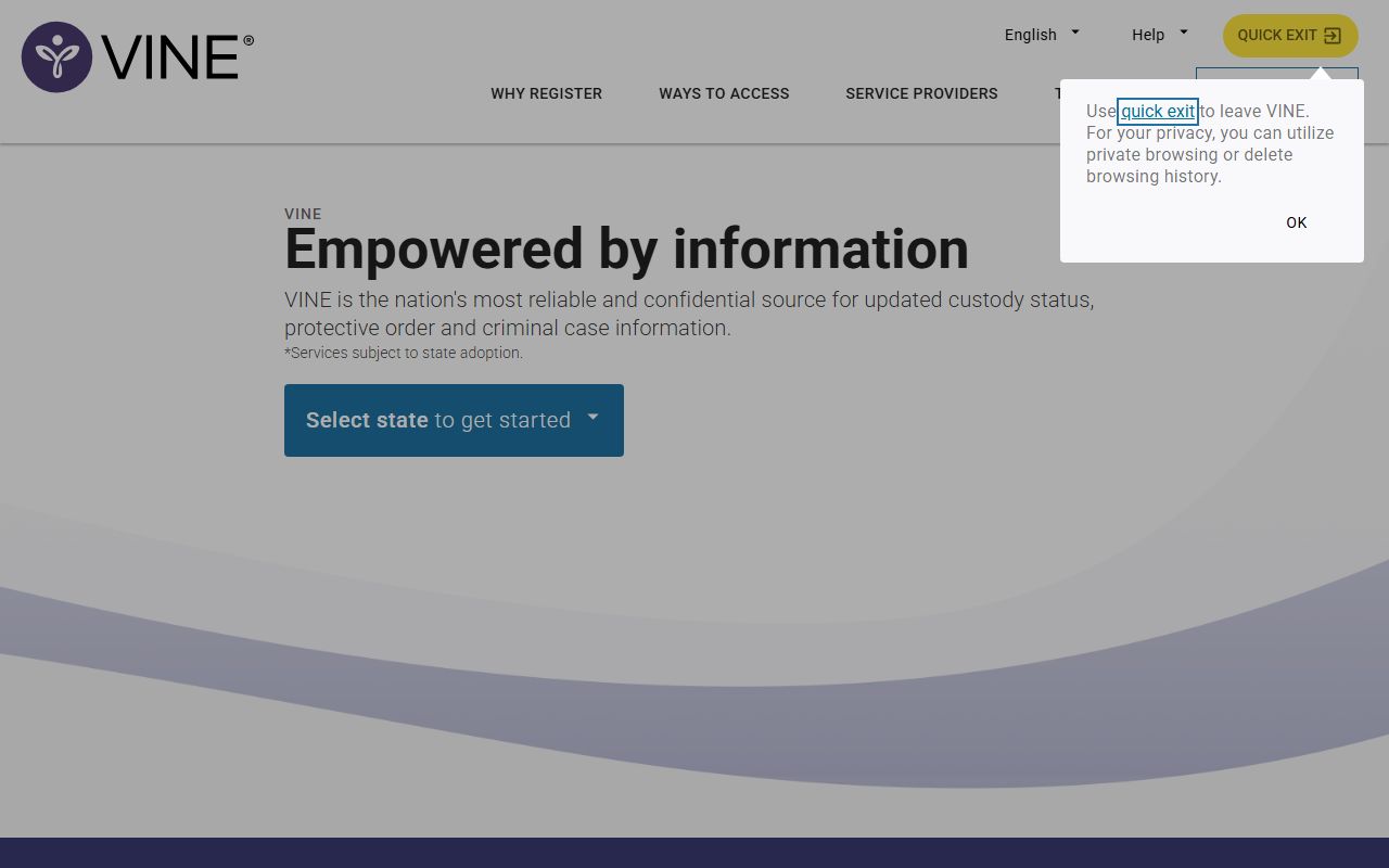Oktibbeha County arrest records VINELink custody notification system